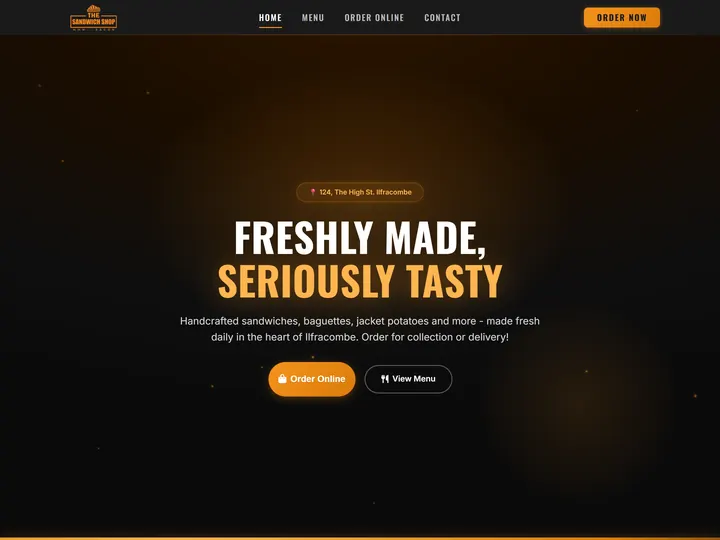 The Sandwich Shop homepage: Freshly made, seriously tasty